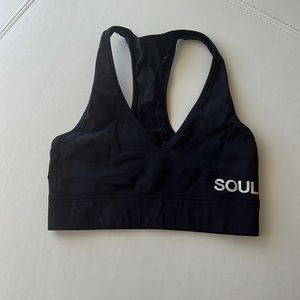 SoulCycle lululemon black bra - small